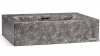 S.V.I.S. Design UMYWALKA 60 CM PYXIS BASIC Z PRZELEWEM, Z OTWOREM NA BATERIĘ - STONE, SZARY, LAKIER MATOWY